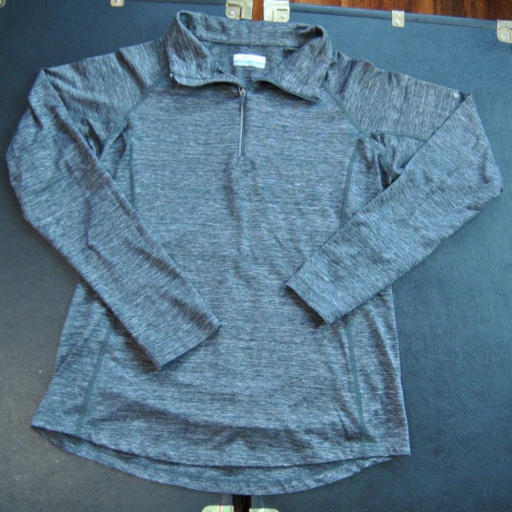 Columbia Reflective Gray Quarter Zip Up Pullover Medium